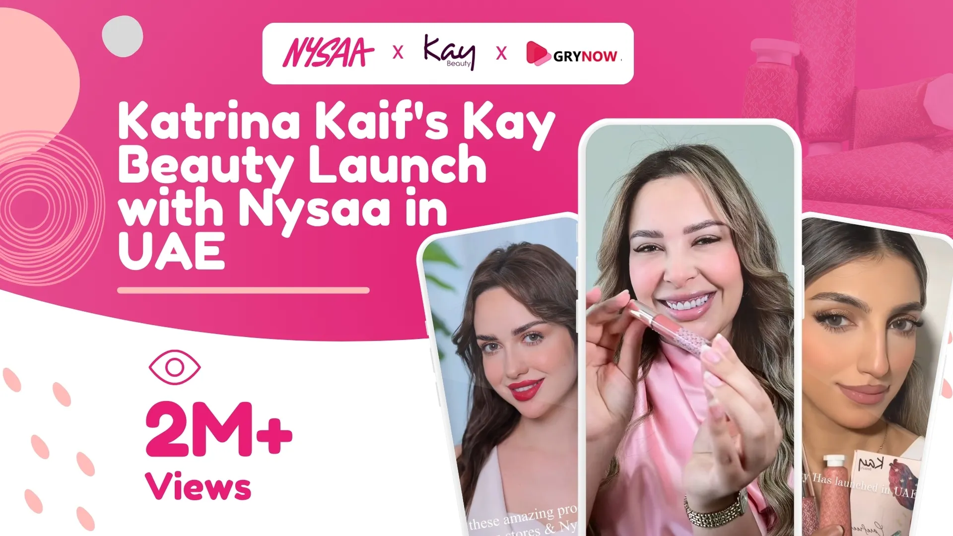 Launch of Katrina Kaif's Kay Beauty Launch with Nysaa in UAE