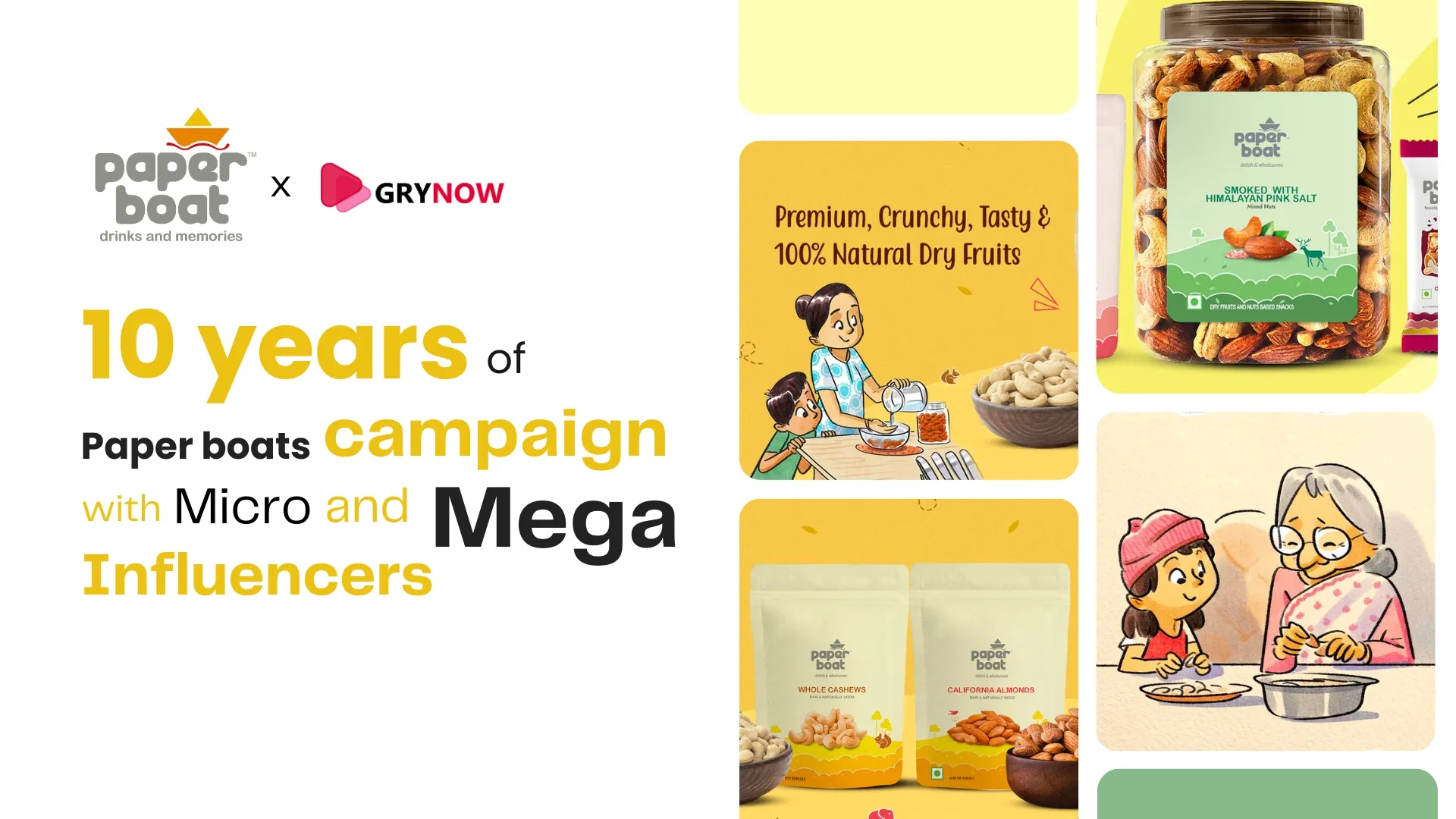 10 years of Paper boats campaign with Micro and Mega Influencers