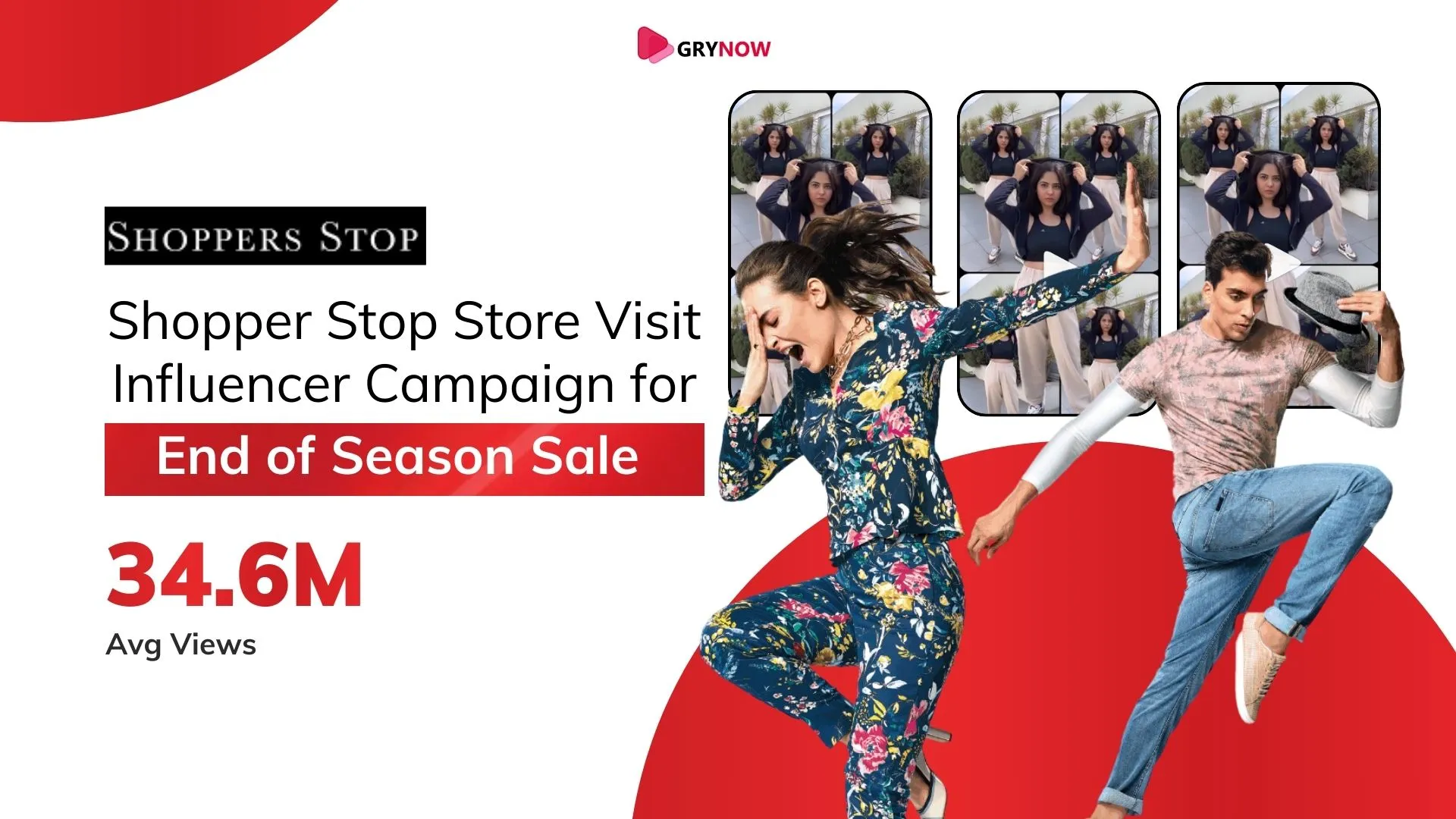 Shopper Stop Store Visit Influencer Campaign for End of Season Sale